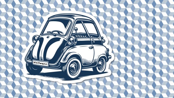 Jeg kører i min lille bil