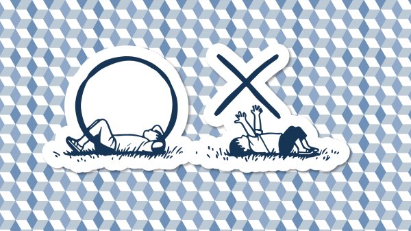 Menneske kryds og bolle